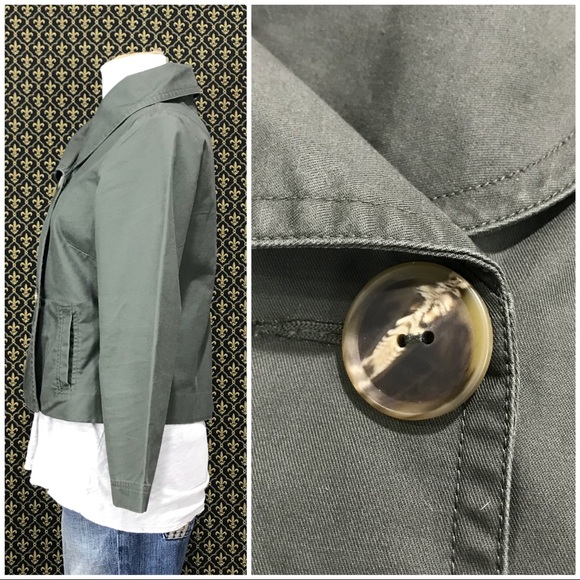 Anthro Cotton Collared Jacket by Sitwell - Picture 9 of 10